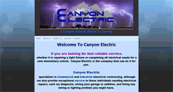 Desktop Screenshot of canyonelectric.net